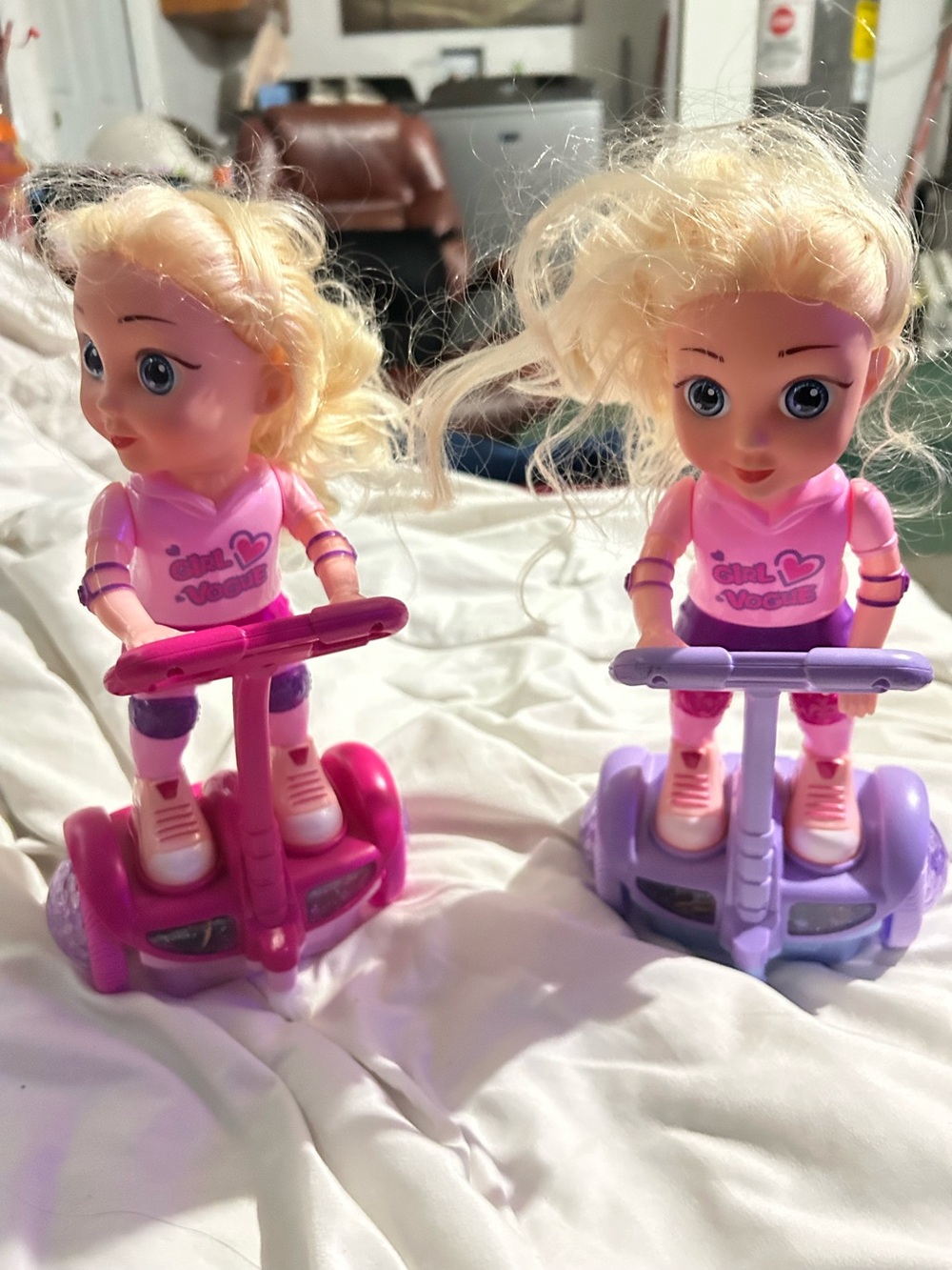 Pink & Lavender Scooter Doll Toy – Kids Ride-On Figure